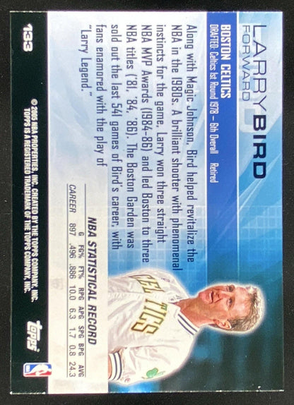 2004 Topps Luxury Box Larry Bird #133 trading card