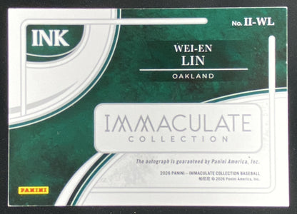 2026 Panini Immaculate Collection Wei-En Lin trading card