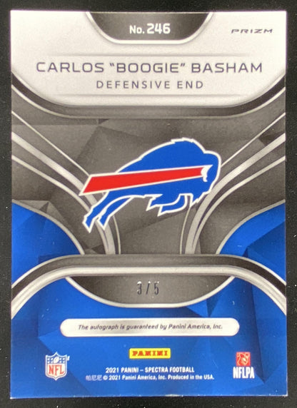 2021 Panini Spectra Carlos "Boogie" Basham #246 trading card