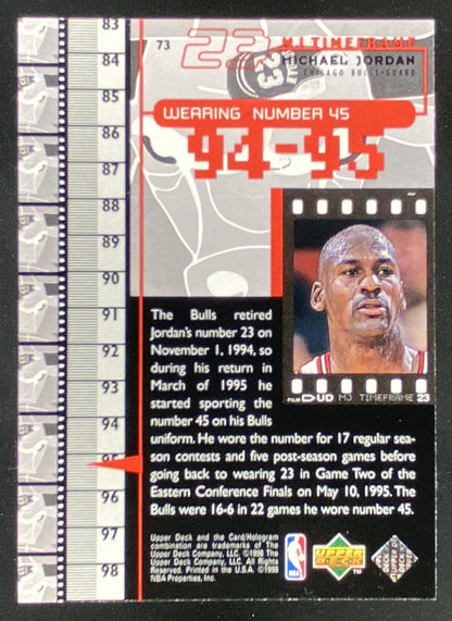 1998 Upper Deck Living Legend Michael Jordan #9 trading card