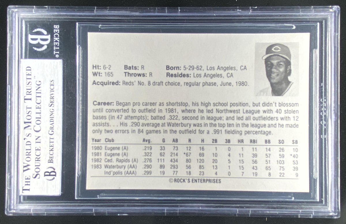 1984 Wichita Aeros Rocks Dugout Eric Davis #15 graded BGS 9 trading card