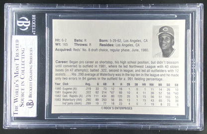 1984 Wichita Aeros Rocks Dugout Eric Davis #15 graded BGS 9 trading card