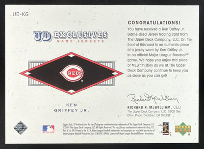 2001 SP Authentic UD Exclusives Ken Griffey Jr. Jersey /243