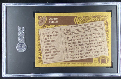 1986 Topps Jerry Rice #161 trading card