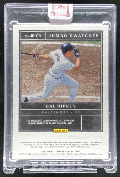 2022 Panini Three and Two Cal Ripken Jr. trading card