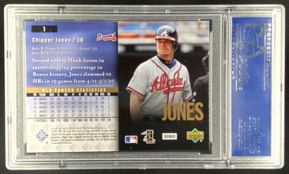 2007 SP Rookie Edition Chipper Jones #1 graded PSA 10 trading card