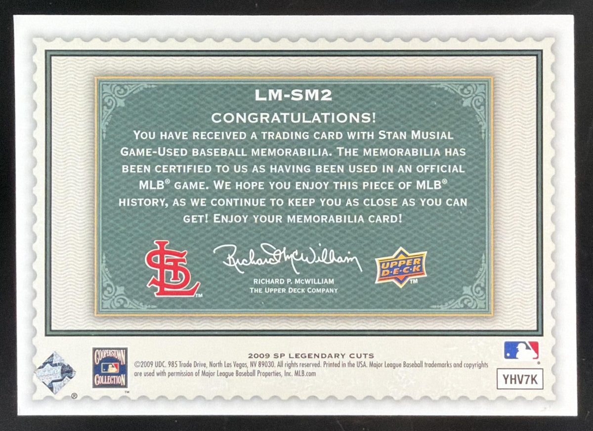 2009 SP Legendary Cuts Stan Musial Jersey /88