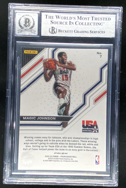 2022 Panini Prizm USA Basketball Magic Johnson #7 trading card