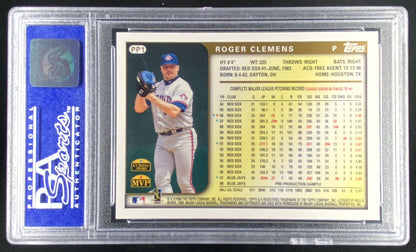 1999 Topps Roger Clemens #PP1 graded PSA 9 trading card