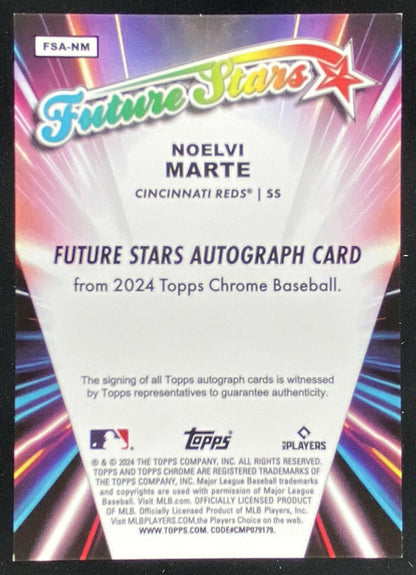 2024 Topps Chrome Noelvi Marte trading card