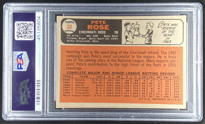 1966 Topps Pete Rose #30 graded PSA 3 trading card
