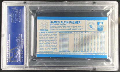 1980 Kellogg's 3-D Super Stars Jim Palmer graded PSA 10 trading card