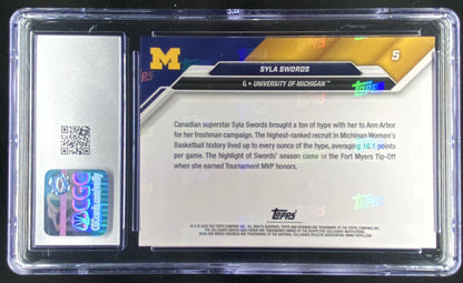 2024 Bowman University Now Syla Swords #5 graded CGC 10 trading card