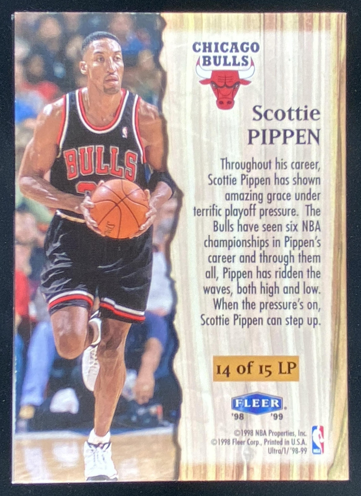 1998 Fleer Ultra Scottie Pippen #14 trading card
