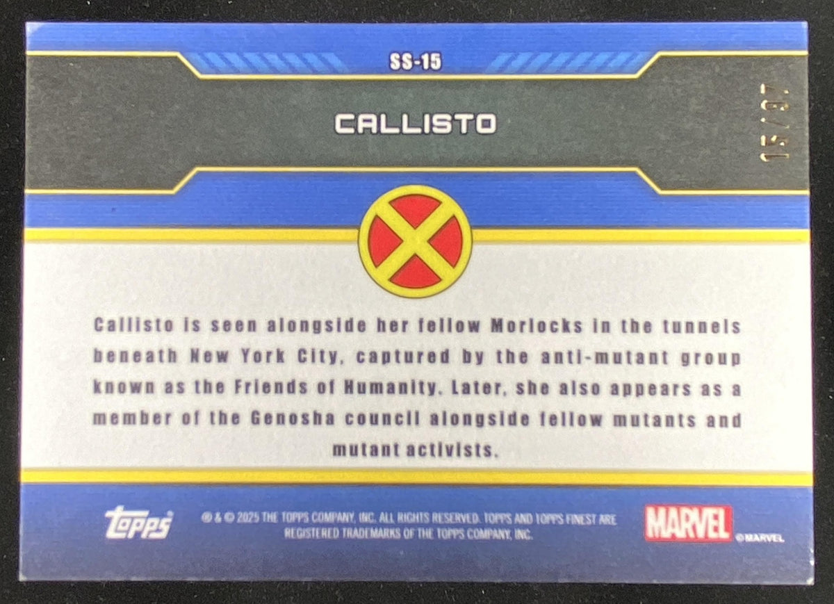 2025 Topps Finest X-Men '97 Callisto trading card