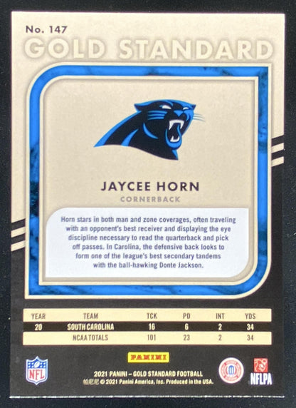 2021 Panini Gold Standard Jaycee Horn #147 trading card