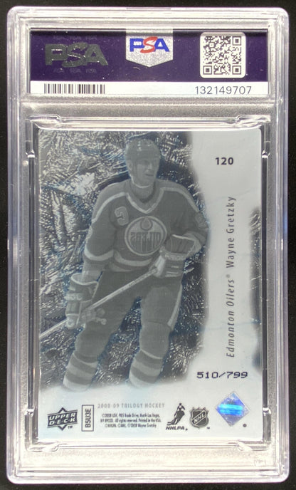 2008 Upper Deck Trilogy Wayne Gretzky #120 graded PSA 7 trading card