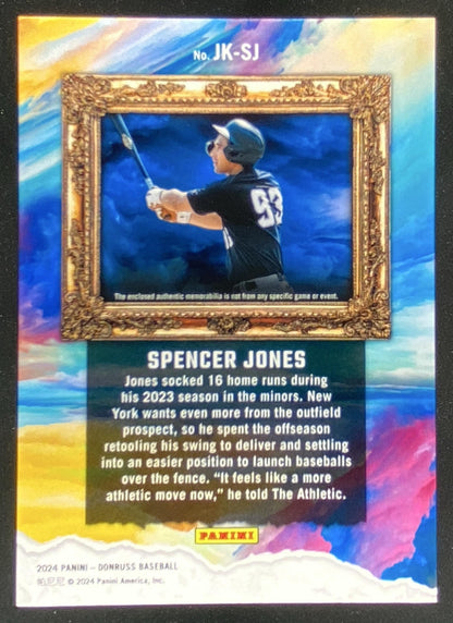 2024 Panini Donruss Spencer Jones #JK-SJ trading card