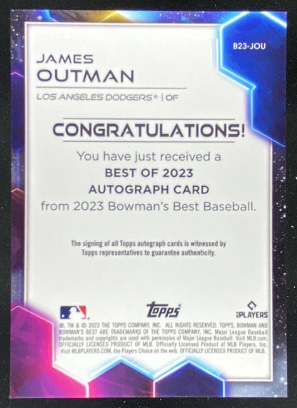 2023 Bowman's Best James Outman #B23-JOU trading card
