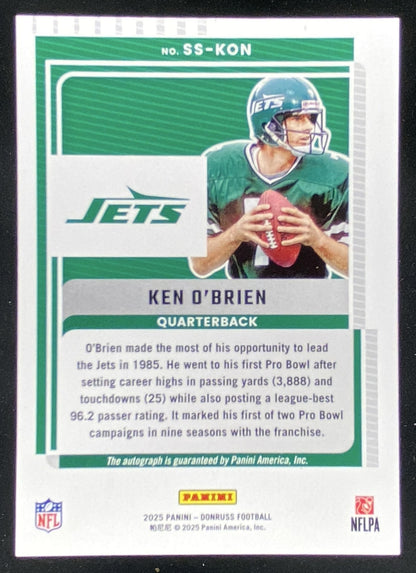 2025 Panini Donruss Ken O'Brien #SS-KON trading card