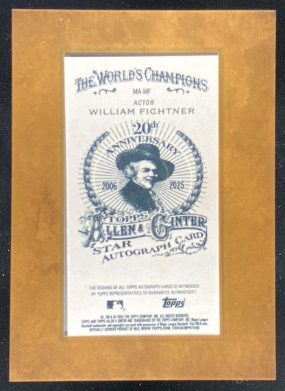 2025 Topps Allen & Ginter William Fichtner trading card