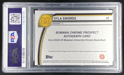 2024 Bowman Chrome University Syla Swords #65 trading card