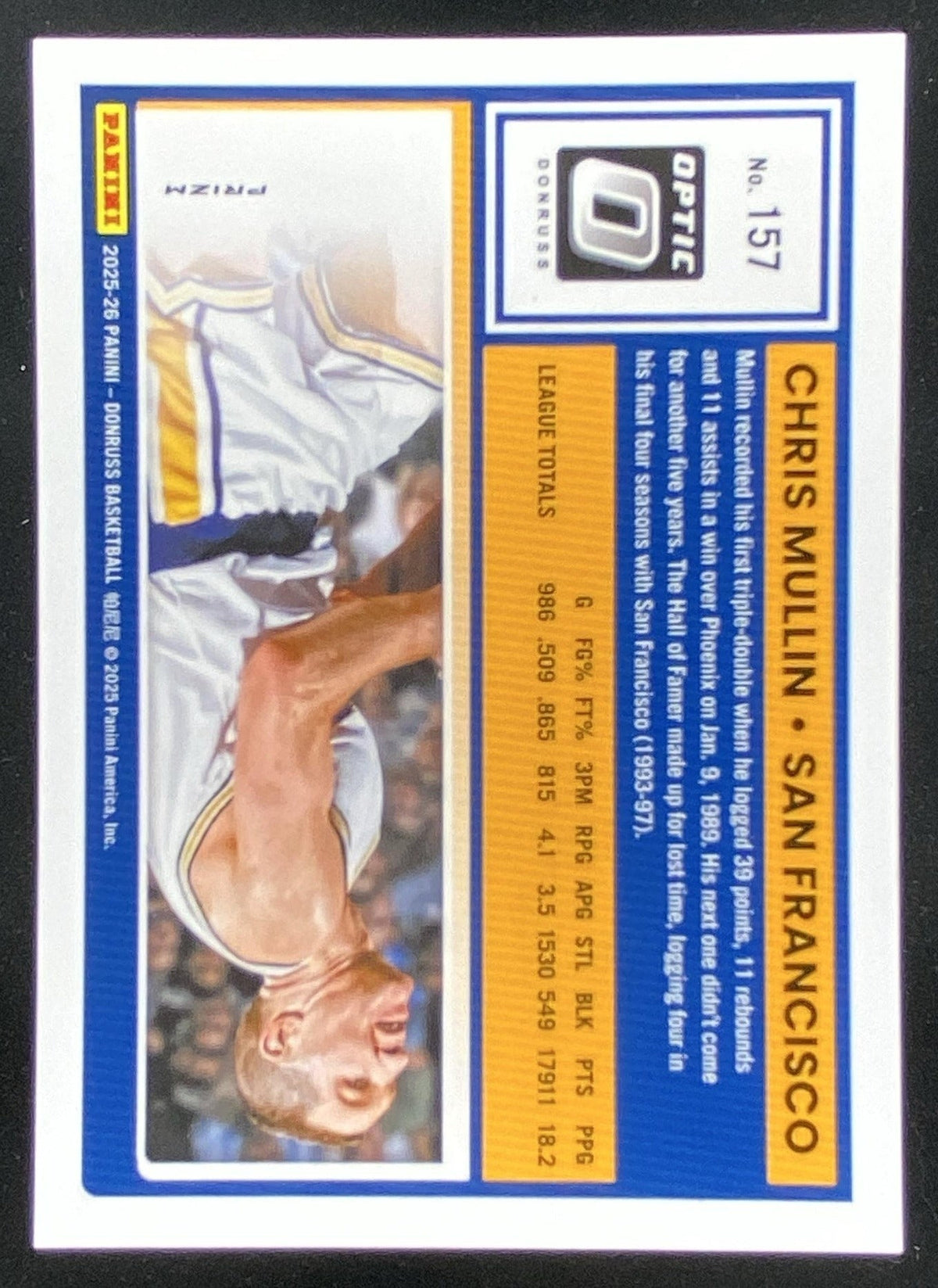2025 Panini Donruss Chris Mullin #157 trading card