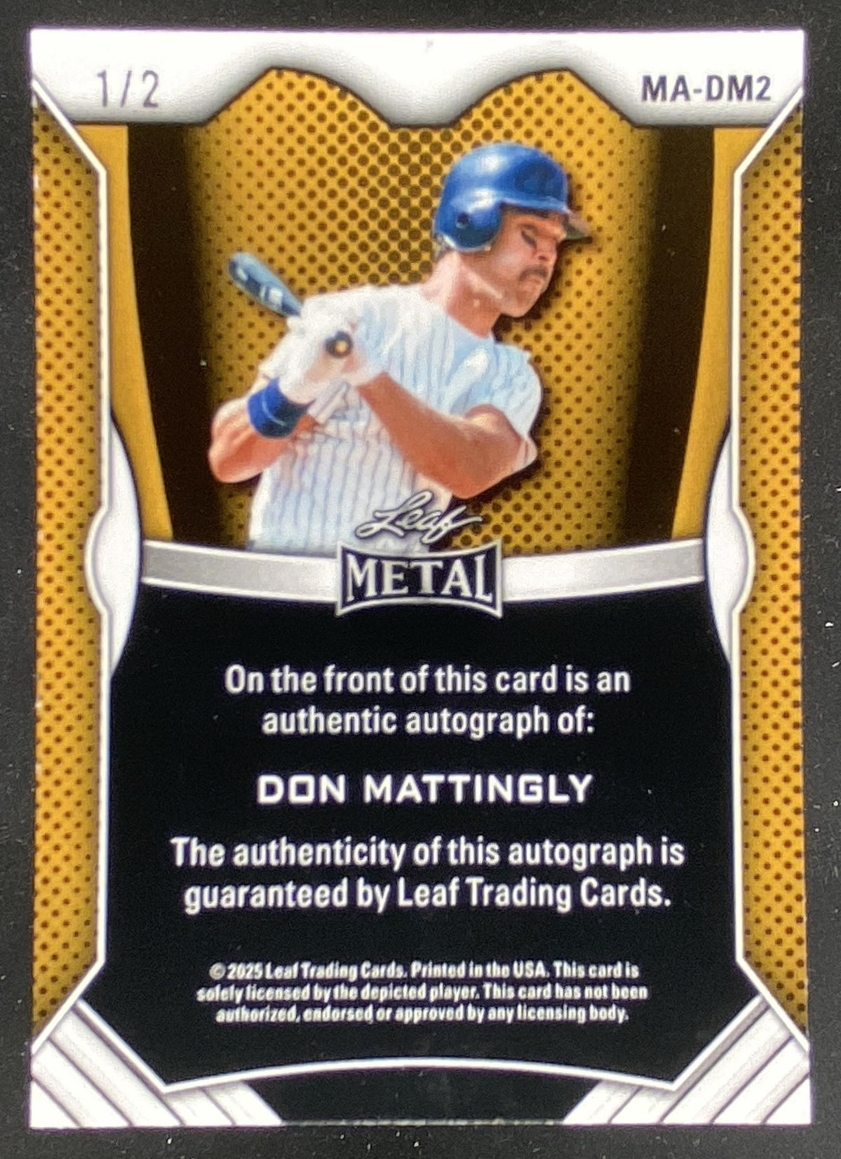 2026 Leaf Metal Don Mattingly #MA-DM2 trading card