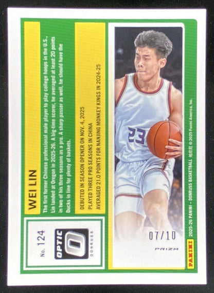 2025 Panini Donruss Wei Lin #124 trading card