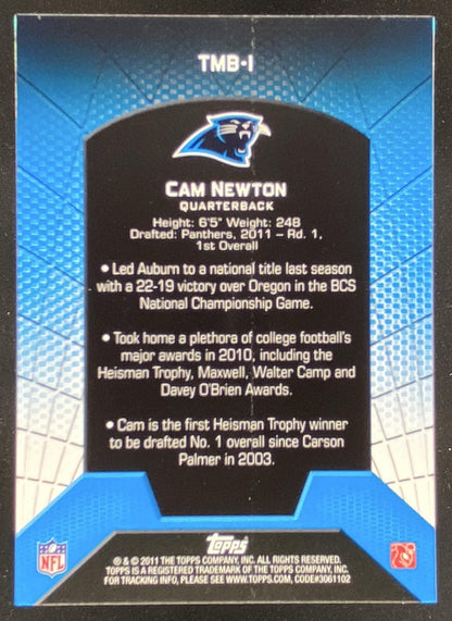 2011 Topps Cam Newton #TMB-1 trading card