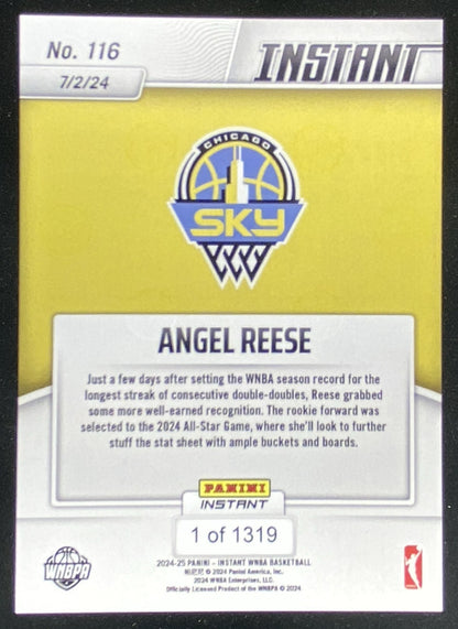 2024 Panini Instant WNBA Angel Reese #116 trading card