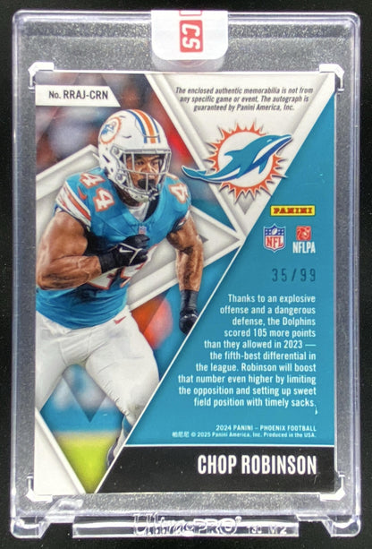 2024 Panini Phoenix Chop Robinson trading card