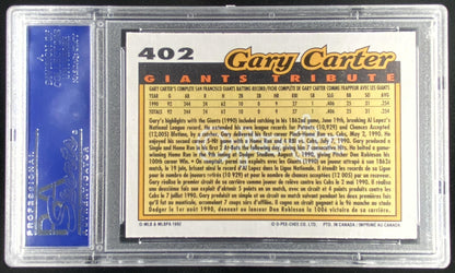 1992 O-Pee-Chee Gary Carter #402 graded PSA 10 trading card