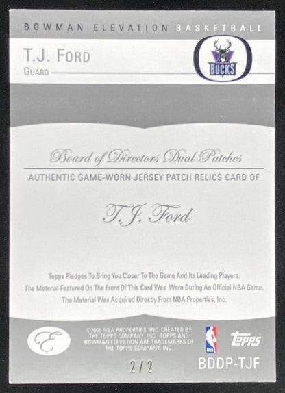 2006 Bowman Elevation T.J. Ford trading card