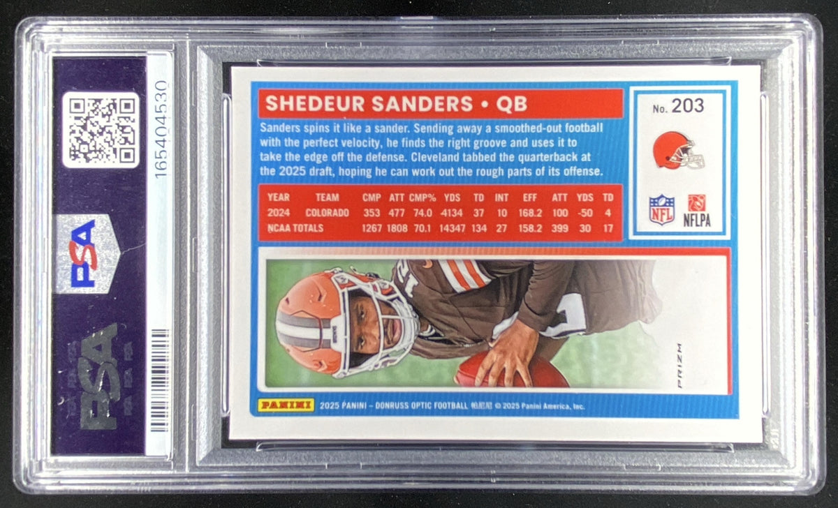 2025 Panini Donruss Optic Shedeur Sanders #203 trading card
