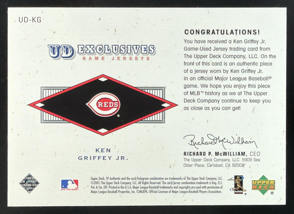 2001 SP Authentic UD Exclusives Ken Griffey Jr. Jersey /243
