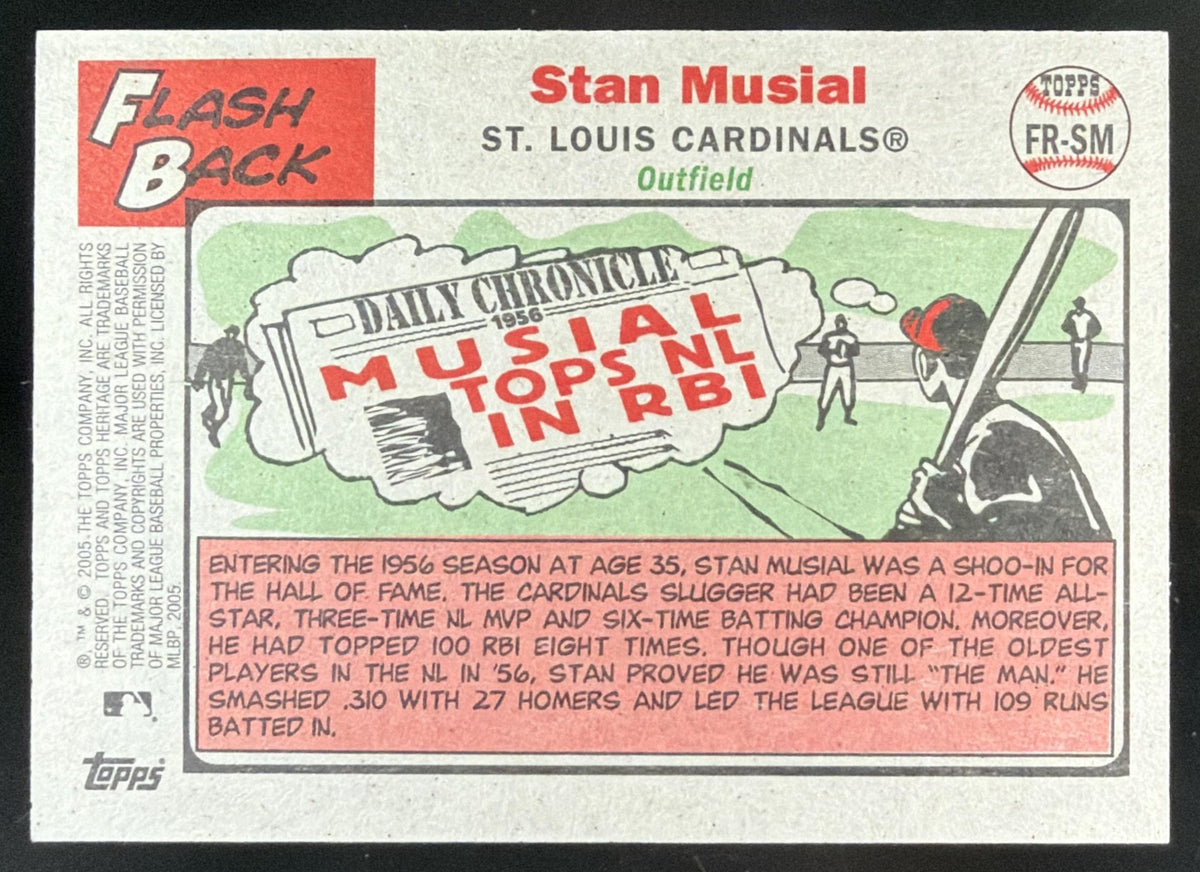 2005 Topps Heritage Flashbacks Stan Musial Stadium Seat
