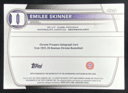 2025 Bowman Emilee Skinner #CPA-ES trading card