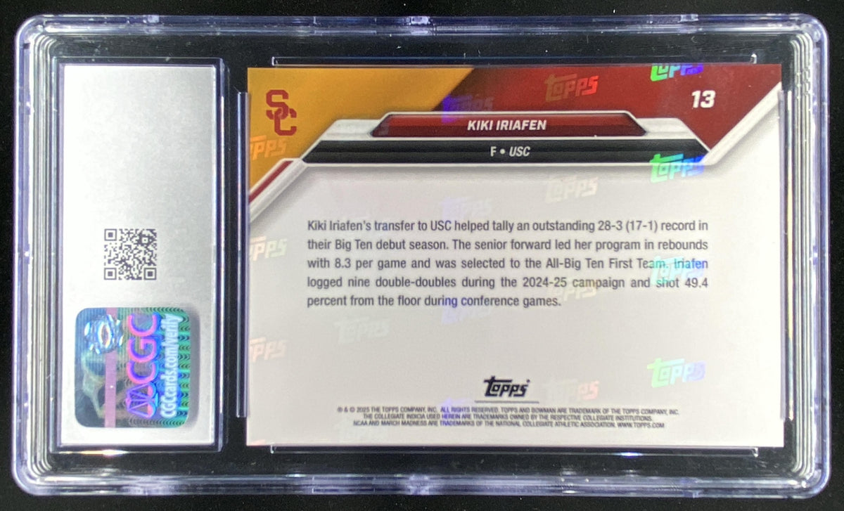 2024 Bowman University Kiki Iriafen #13 trading card