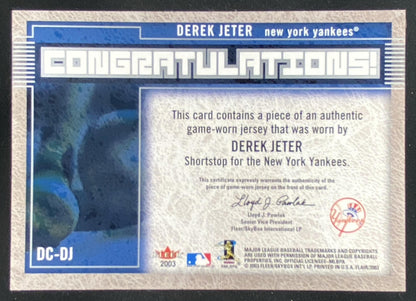 2003 Fleer Flair Derek Jeter #DC-DJ trading card