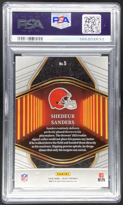 2025 Panini Select Shedeur Sanders #5 trading card