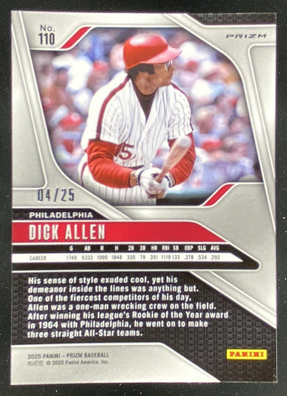 2025 Panini Prizm Dick Allen #110 trading card