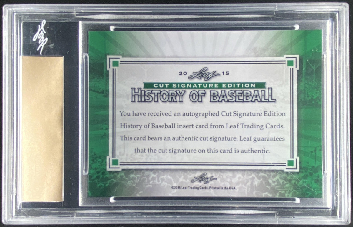 2015 Leaf Cut Signature History of Baseball Edition Fergie Jenkins trading card