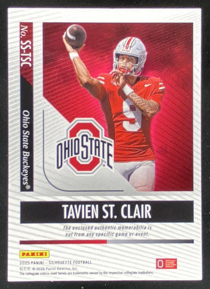 2025 Panini Silhouette Tavien St. Clair #SS-TSC trading card