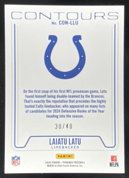 2024 Panini Phoenix Laiatu Latu #CON-LLU trading card