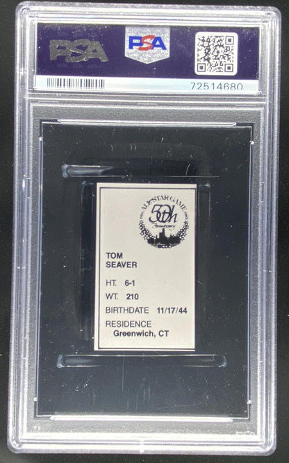 1985 All-Star Game Program Inserts Tom Seaver graded PSA 8 trading card