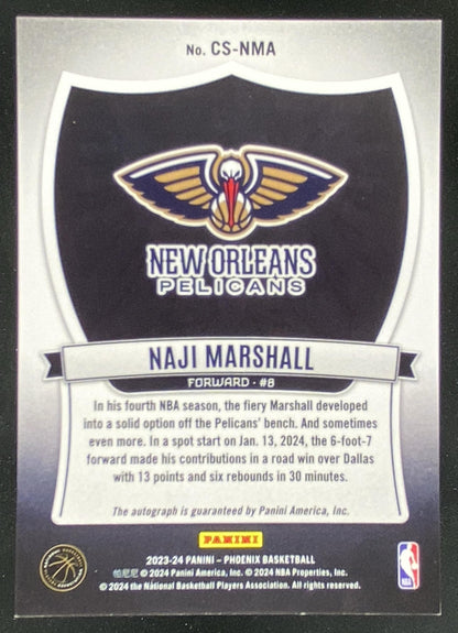 2023 Panini Phoenix Naji Marshall trading card