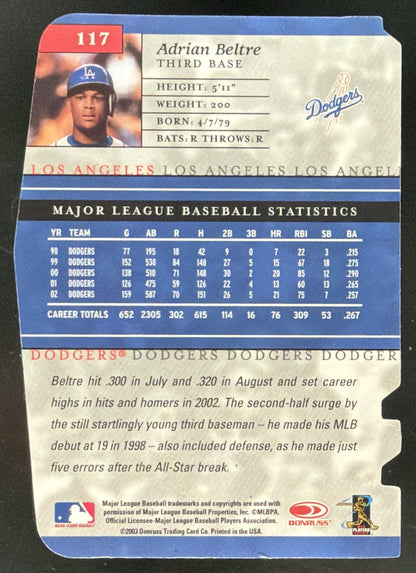 2003 Donruss Elite Aspirations Blue Die Cut Adrian Beltre /71