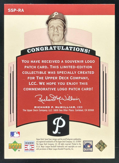 2004 Upper Deck Sweet Spot Classic Richie Ashburn Patch /300