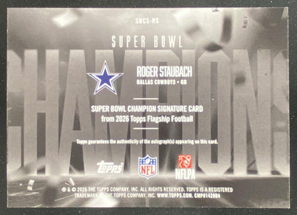 2026 Topps Roger Staubach #SBCS-RS trading card